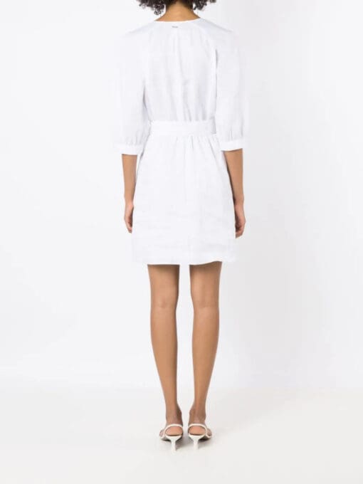 Armani Exchange  V-neck linen dress - Image 4