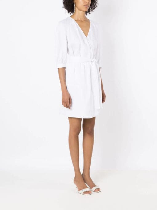 Armani Exchange  V-neck linen dress - Image 3