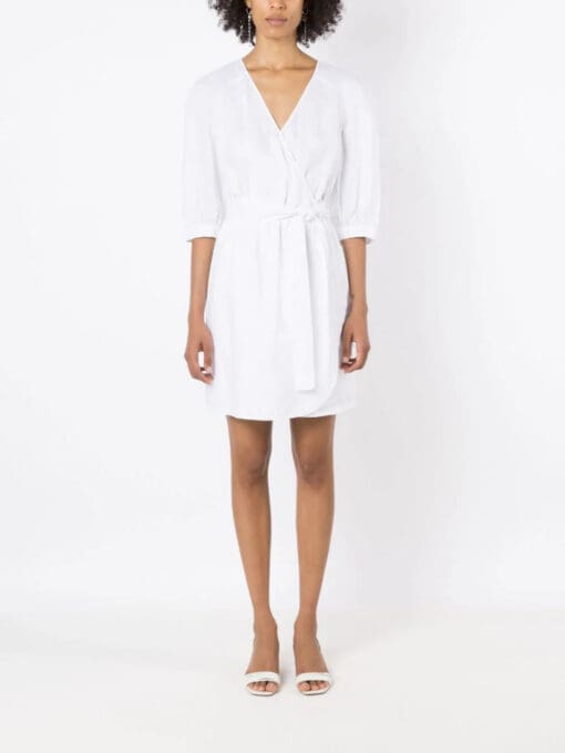 Armani Exchange  V-neck linen dress - Image 2