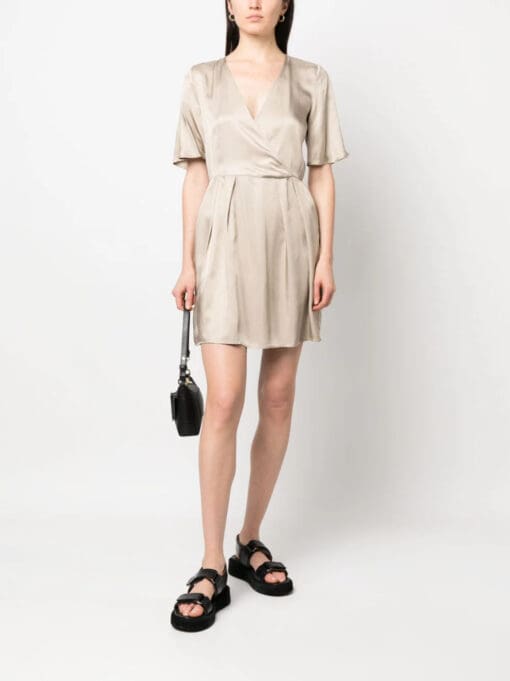 Armani Exchange  satin wrap dress - Image 2