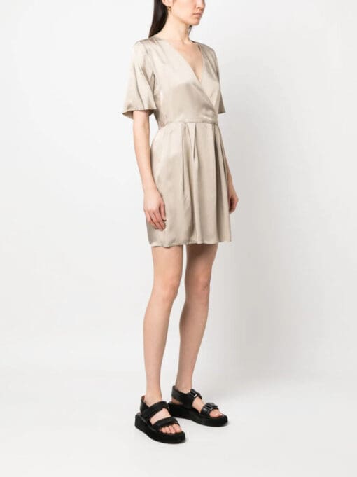 Armani Exchange  satin wrap dress - Image 3