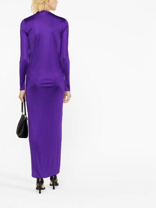 Versace  cowl-neck maxi dress - Image 4