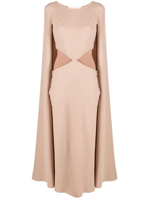 Valentino Garavani  cut-out detail cape dress