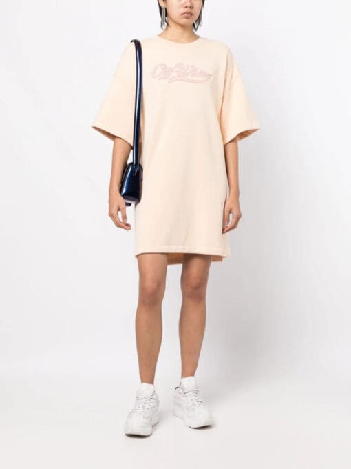 Off-White  Baseball logo-embroidered T-shirt dress - Image 2