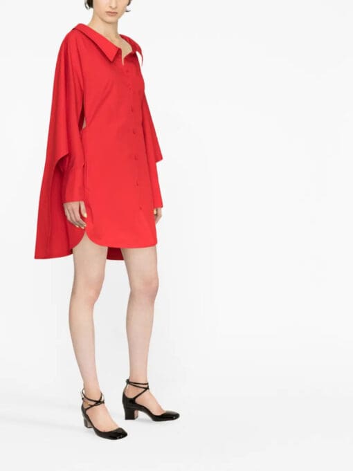 Valentino Garavani  cape cotton shirtdress - Image 4