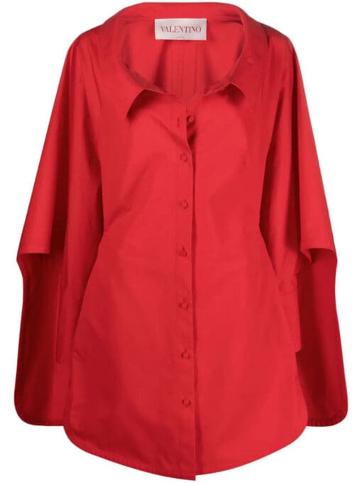 Valentino Garavani  cape cotton shirtdress