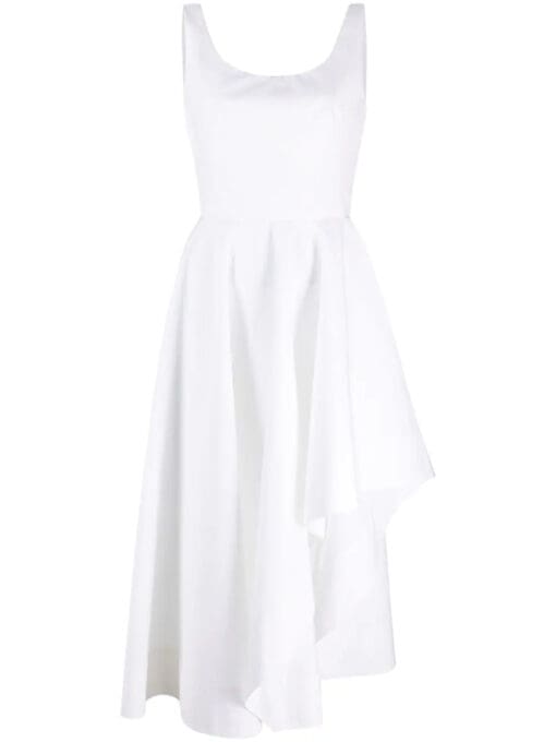 Alexander McQueen  asymmetric sleeveless midi dress