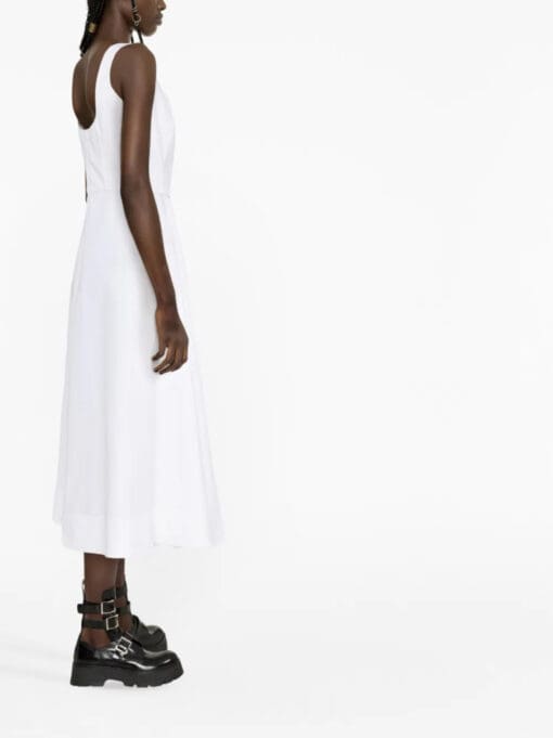 Alexander McQueen  asymmetric sleeveless midi dress - Image 4