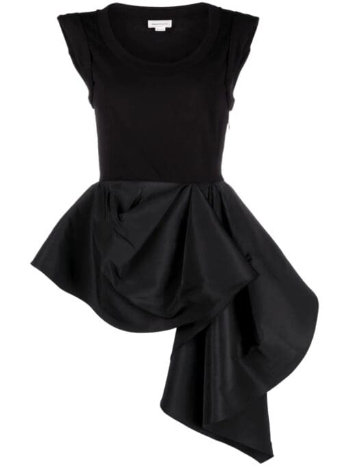 Alexander McQueen  Cut and Sew asymmetric minidress