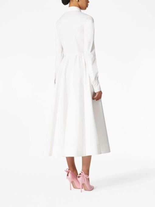 Valentino Garavani  embroidered poplin shirt dress - Image 4