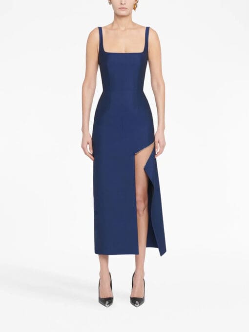 Alexander McQueen  Zip Slash wool dress - Image 2