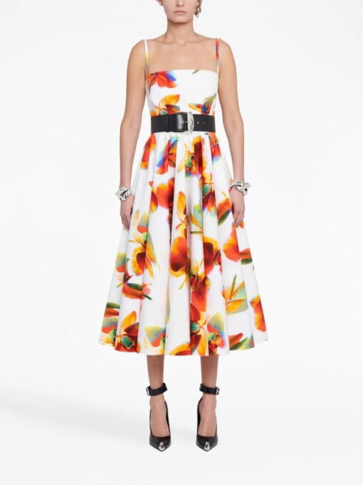 Alexander McQueen  Solarised Orchid pleated dress - Image 2