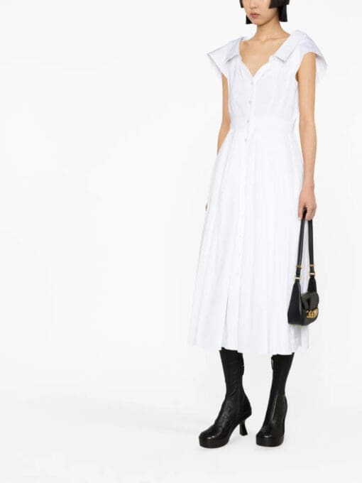 Alexander McQueen  flared cotton shirtdress - Image 2