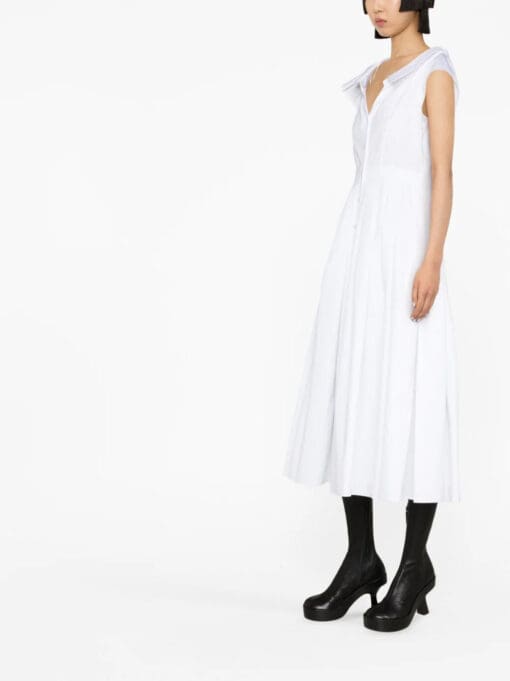 Alexander McQueen  flared cotton shirtdress - Image 4