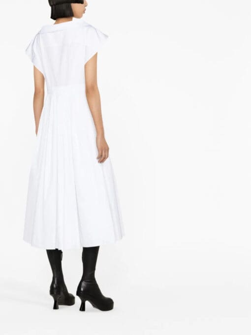 Alexander McQueen  flared cotton shirtdress - Image 3