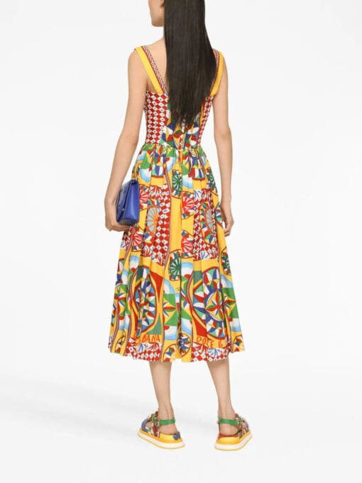 Dolce & Gabbana  graphic-print midi dress - Image 3