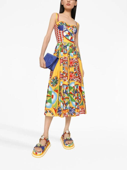 Dolce & Gabbana  graphic-print midi dress - Image 2