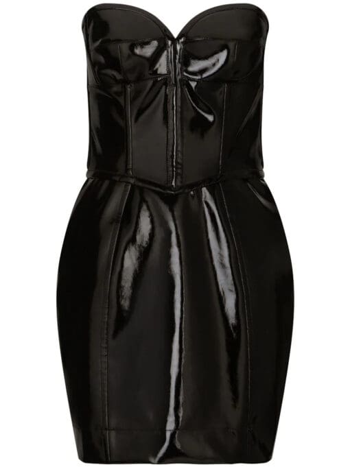 Dolce & Gabbana  high-shine structured minidress