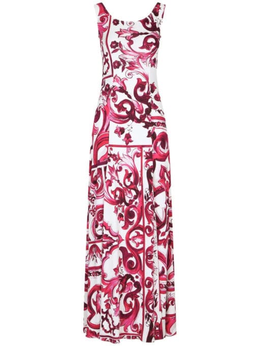 Dolce & Gabbana  graphic-print sleeveless dress