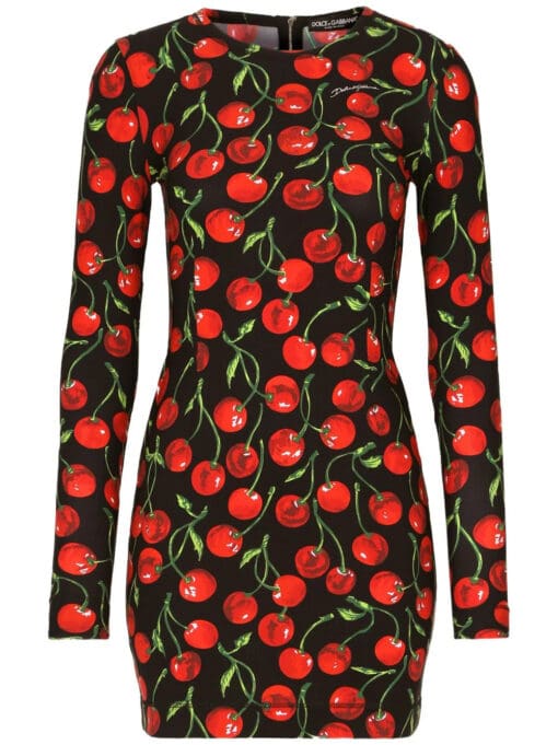 Dolce & Gabbana  cherry-print minidress