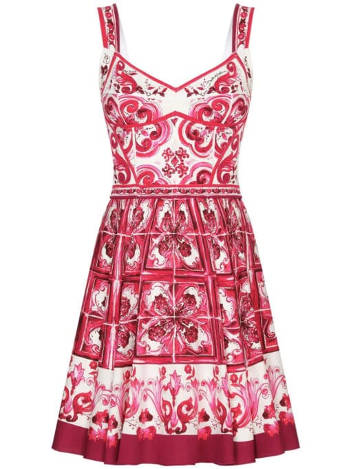 Dolce & Gabbana  graphic-print sleeveless dress