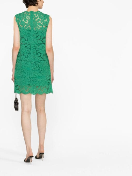 Dolce & Gabbana  lace sleeveless shift minidress - Image 4