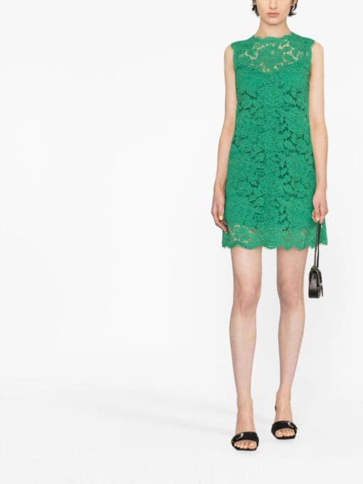 Dolce & Gabbana  lace sleeveless shift minidress - Image 2