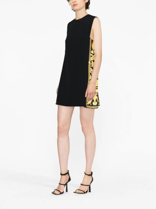 Versace  Barocco contrasting-panel shift minidress - Image 2