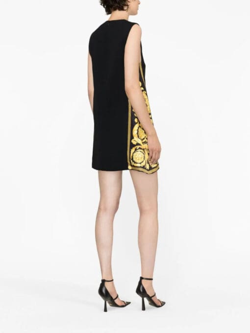 Versace  Barocco contrasting-panel shift minidress - Image 3