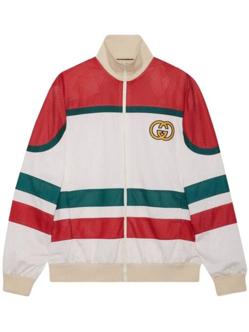 Gucci  GG logo-motif bomber jacket