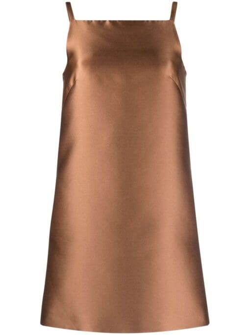 Valentino Garavani  square-neck silk minidress