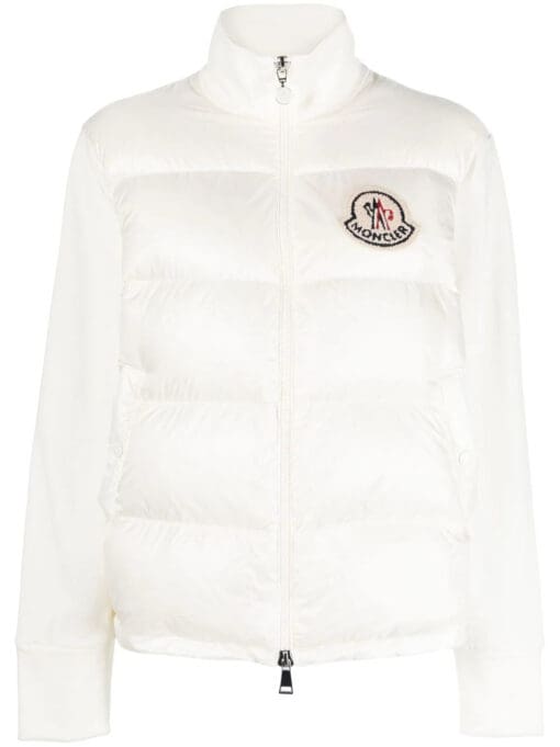 Moncler  knitted-panel padded jacket