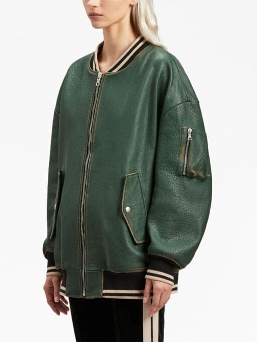 Palm Angels  Sunset leather bomber jacket - Image 4