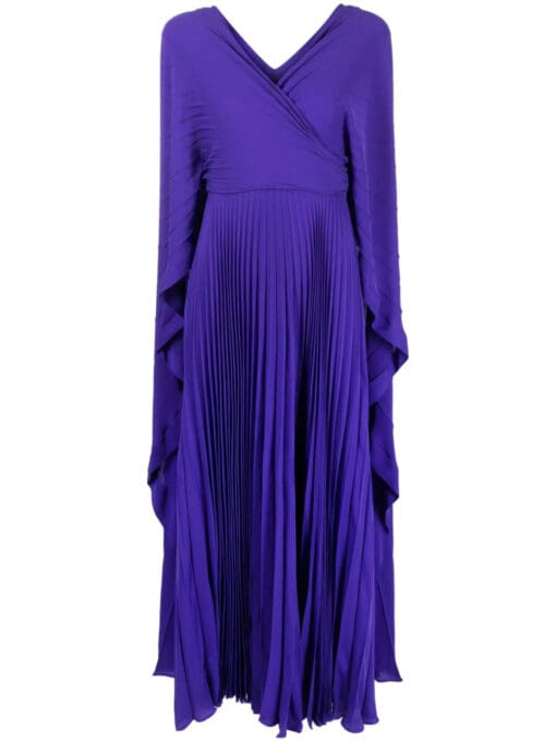 Valentino Garavani  pleated silk-georgette gown