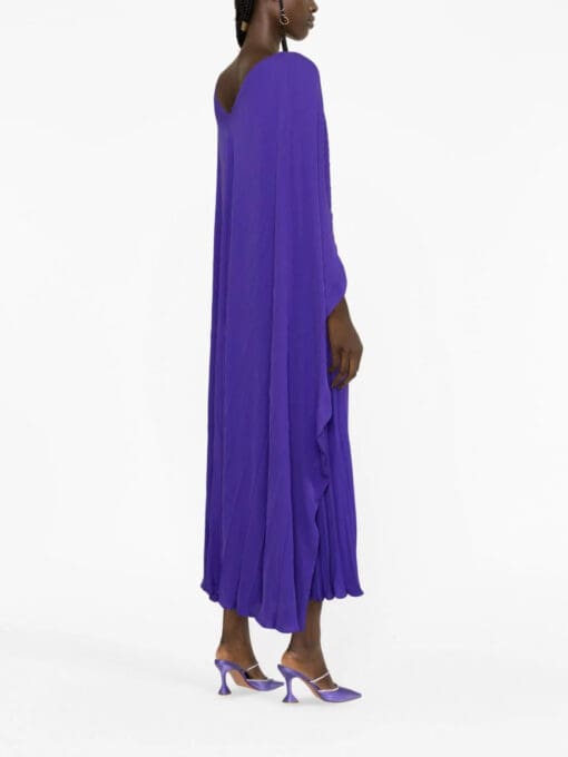 Valentino Garavani  pleated silk-georgette gown - Image 4