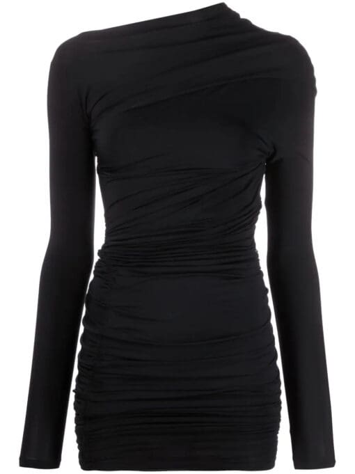 Balenciaga  asymmetric ruched minidress