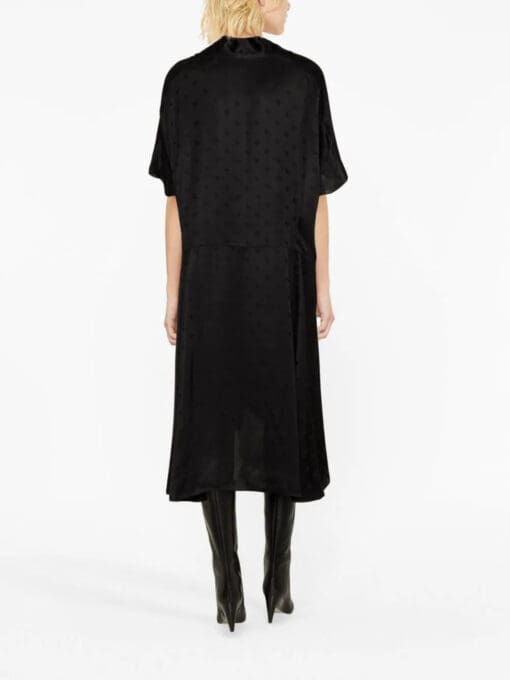 Balenciaga  polka-dot satin dress - Image 4