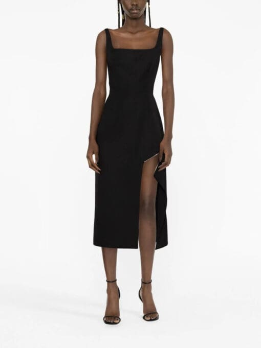 Alexander McQueen  zip-embellished midi dress - Image 2