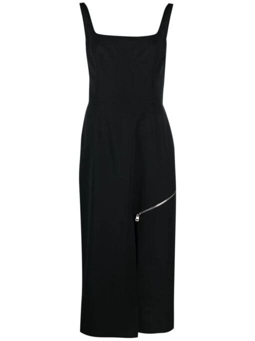 Alexander McQueen  zip-embellished midi dress