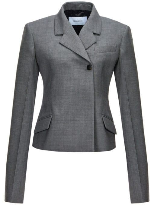 Ferragamo  double-breasted wool blazer