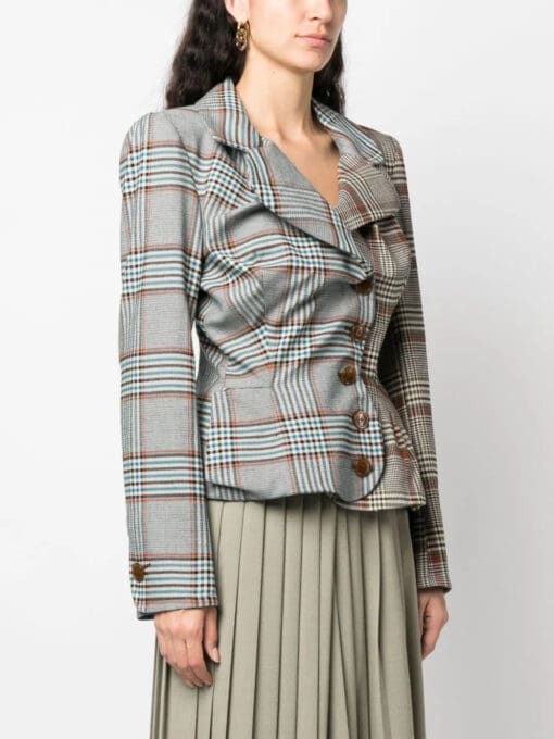 Vivienne Westwood  asymmetric panelled tweed jacket - Image 3