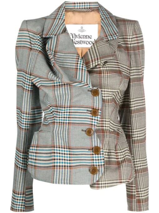 Vivienne Westwood  asymmetric panelled tweed jacket