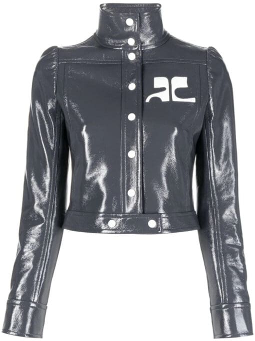 Courrèges  Iconic vinyl cropped jacket