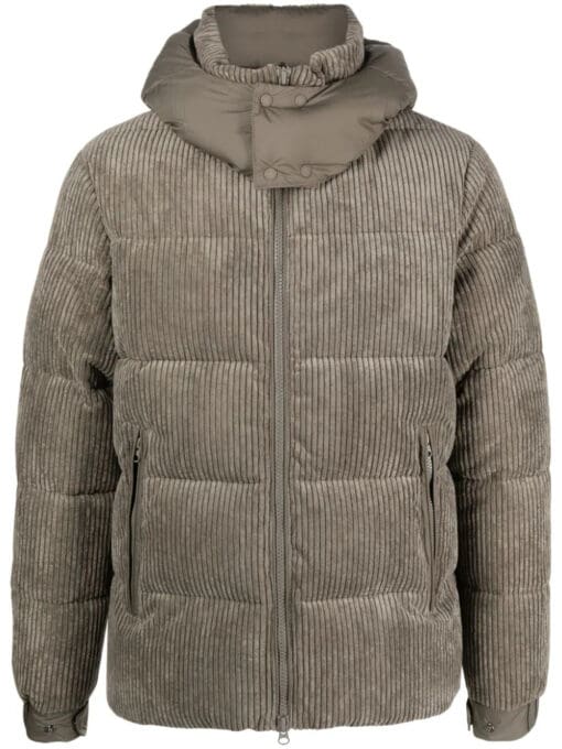 Save The Duck  corduroy hooded padded jacket