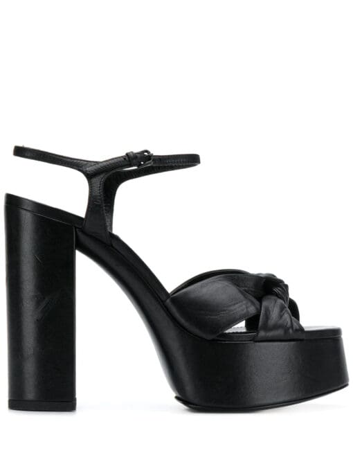 Saint Laurent  knot detail 145mm platform sandals