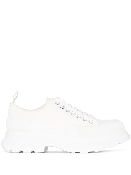 Alexander McQueen  round-toe cotton sneakers