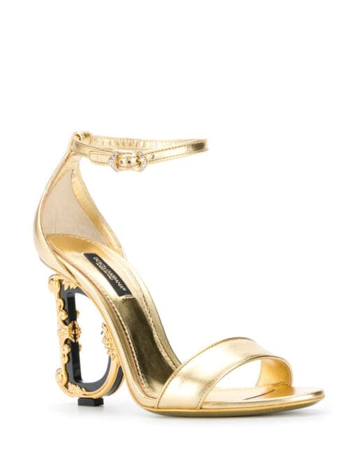 Dolce & Gabbana  105 mm Keira baroque logo sandals - Image 2