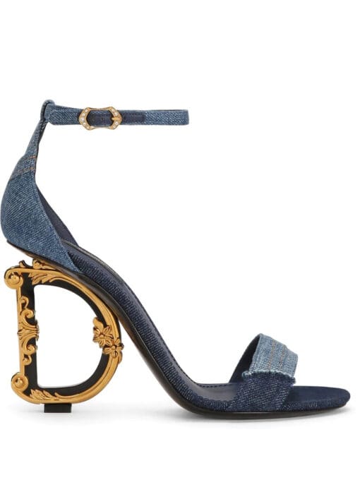 Dolce & Gabbana  DG heel patchwork sandals