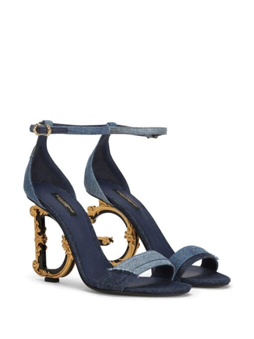 Dolce & Gabbana  DG heel patchwork sandals - Image 2