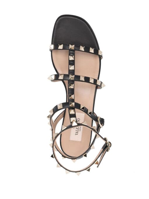 Valentino Garavani  Rockstud ankle-strap flat sandals - Image 4